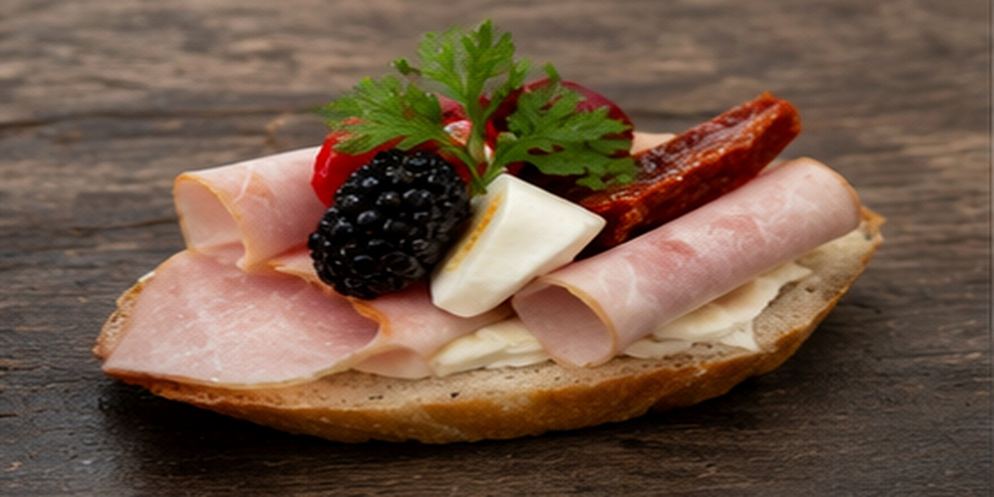 09_sunkovy1 Šunkový obložený chlebíček – catering Senec