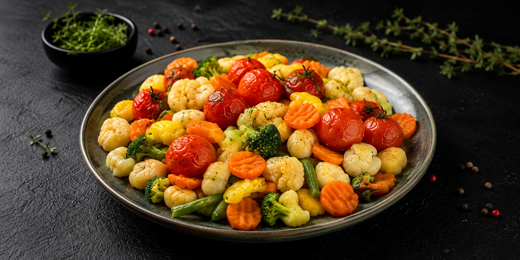 Zeleninové gnocchi pan fry so špenátom, cherry paradajkami a cesnakom